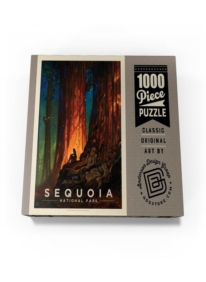 MyPuzzle.com MyPuzzle Sequoia National Park: Nature's Cathedral, Vintage Poster - Premium 1000 Piece Jigsaw Puzzle for Adults - Image 4